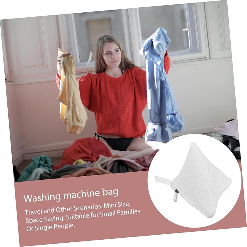 Zerodeko 3 قطع أكياس غسيل شبكية مثلثة بسحاب تمنع التشابك وتحمي الملابس - Image 3